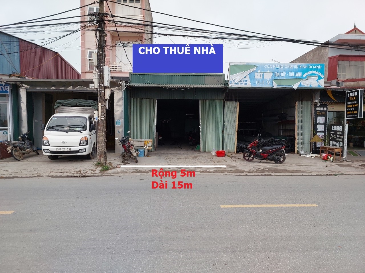 Cho thuê nhà mặt tiền đường Đoàn Kết Hồng Phong